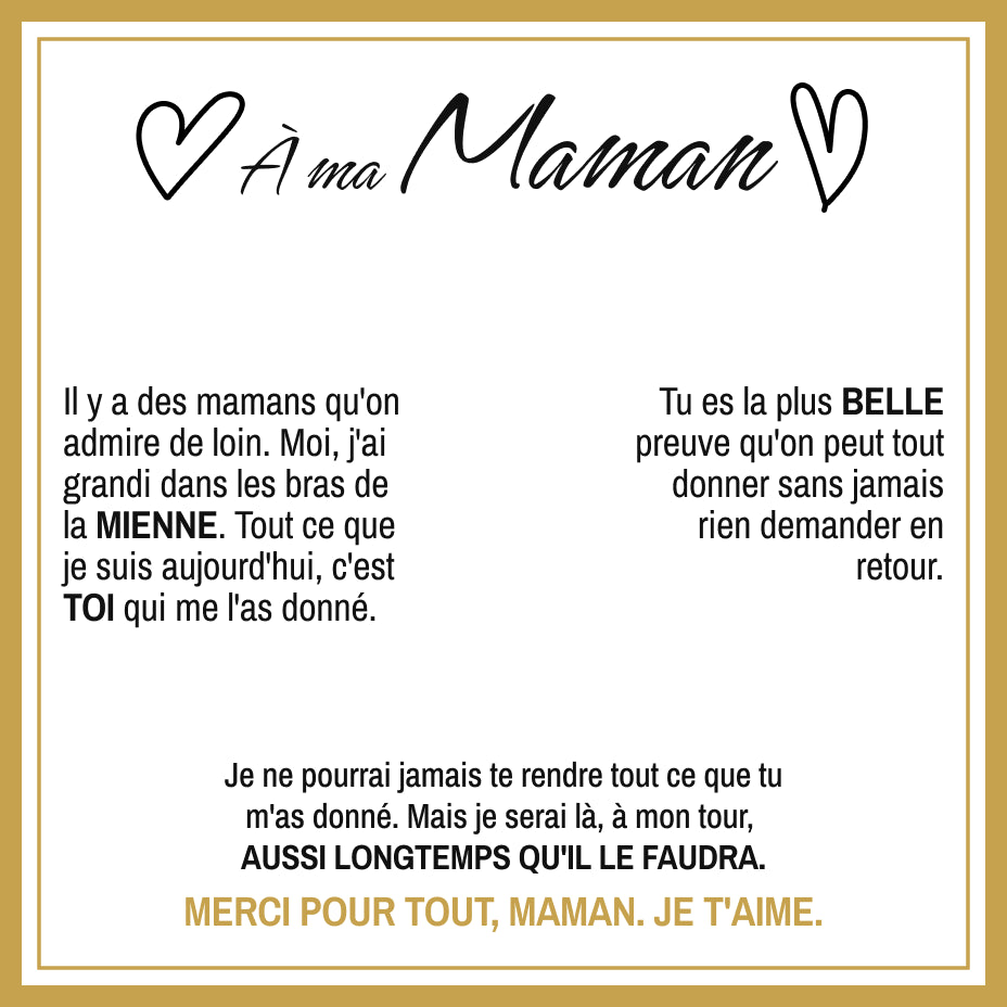 Carte message À ma Maman